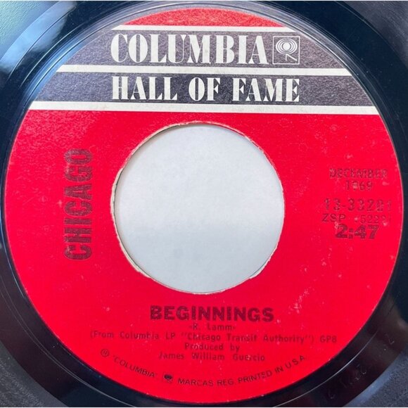 Chicago Beginnings / Questions 67 and 68 Vinyl 45 Rock 45 Columbia Hall Of Fame - Picture 1 of 6